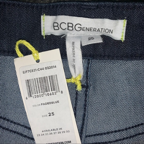BCBGeneration Faded Blue Denim Shorts - Picture 3 of 5